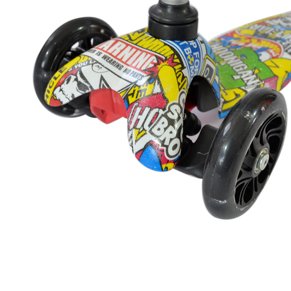 iNFANCiA FELiZ :) Juguete Scooter, Ajustable con Luces LED en Las Ruedas, Regalo Ideal para niños y niñas de 2 a 7 años. patín del Diablo, patineta