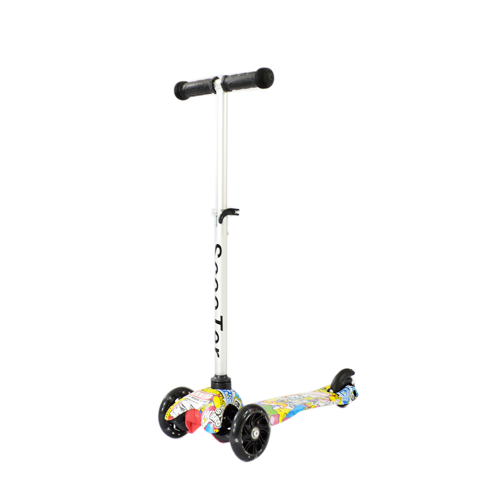 iNFANCiA FELiZ :) Juguete Scooter, Ajustable con Luces LED en Las Ruedas, Regalo Ideal para niños y niñas de 2 a 7 años. patín del Diablo, patineta