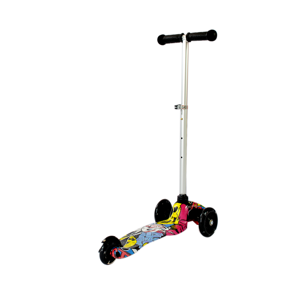 iNFANCiA FELiZ :) Juguete Scooter, Ajustable con Luces LED en Las Ruedas, Regalo Ideal para niños y niñas de 2 a 7 años. patín del Diablo, patineta