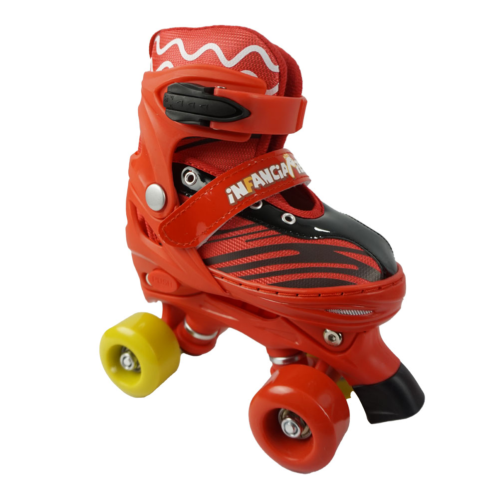 iNFANCiA FELiZ Patines Quads 4 Ruedas o en Eje Paralelo, Bota Ajustable 4 Niveles de Crecimiento, para niños y niiñas, Jovenes y Adultos, Ligeros y Resistentes. excelente Regalo