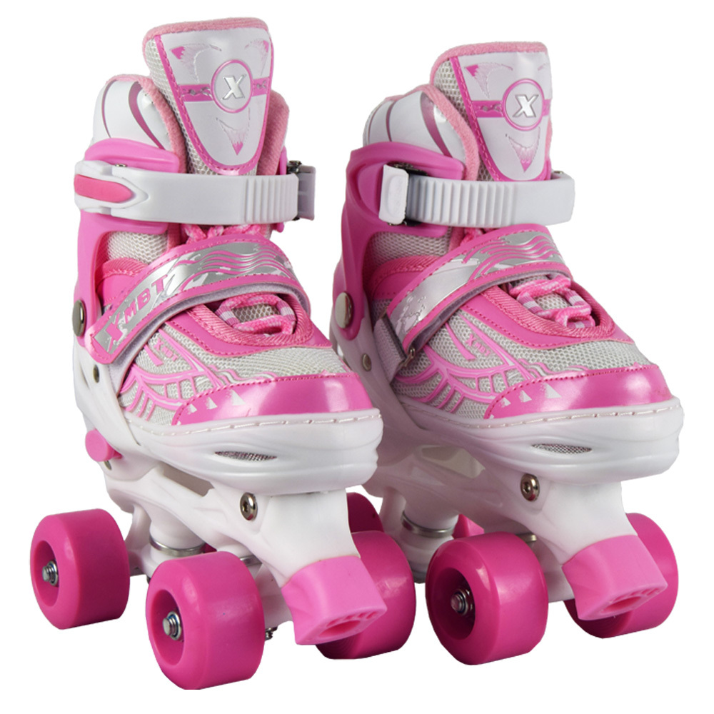 iNFANCiA FELiZ 601CT Patines Quads en Paralelo,Ajustables para niños y niñas de 5 a 12 años.Excelentes para iniciarse en el Patinaje, Bota Flexible a 4 Niveles de Ajuste, Ligeros y Resistentes