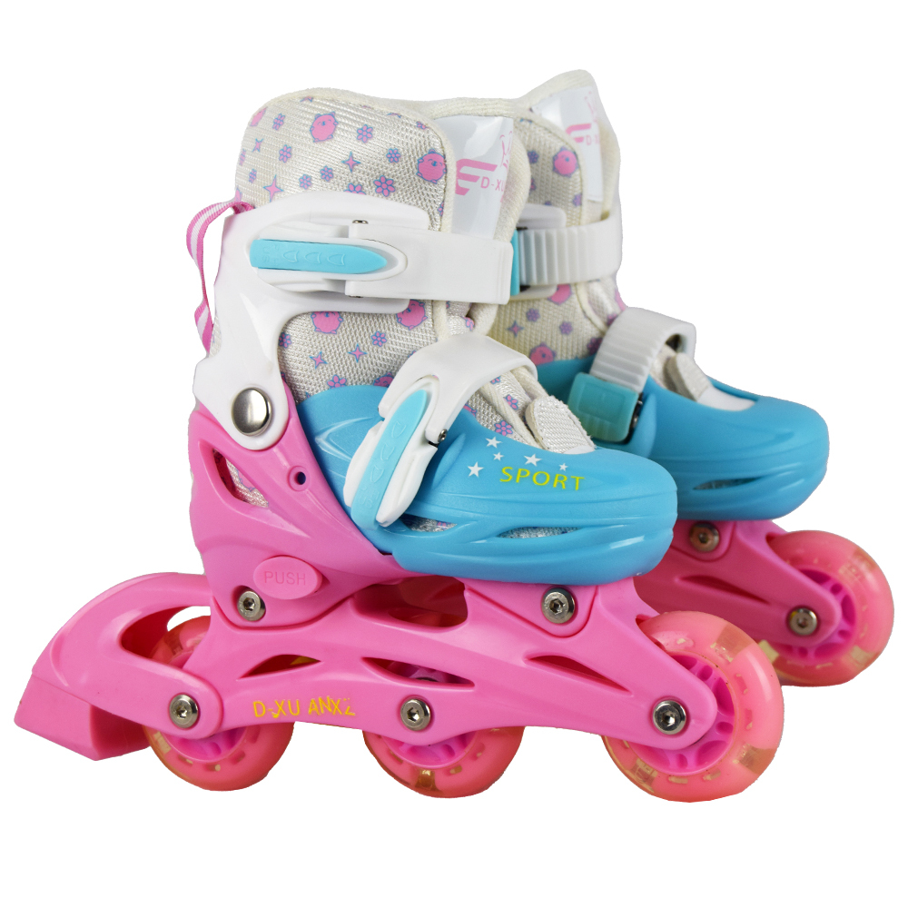 iNFANCiA FELiZ Patines en Linea 3 Ruedas para niños y niñas de 3 a 5 años con Ruedas led