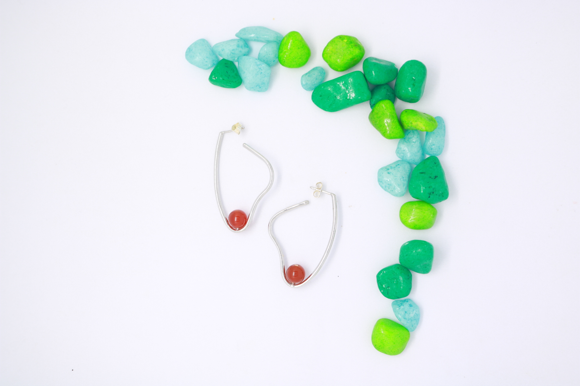 Designer shape with stones Earrings