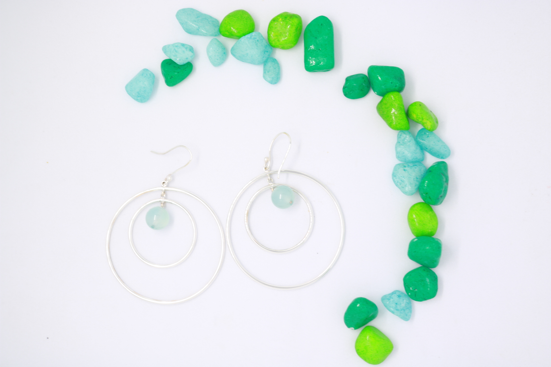 Designer shape with stone Earrings
