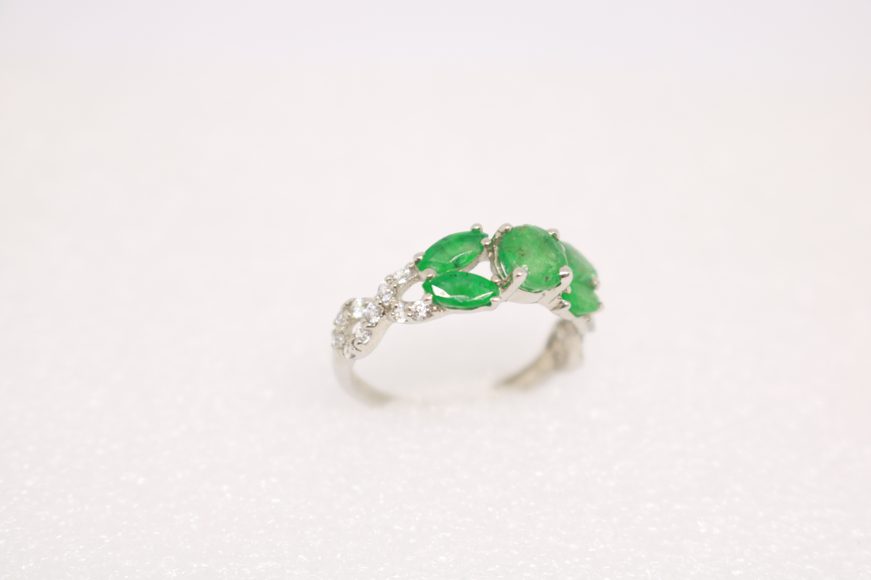 Silver ring with Rhodium plat