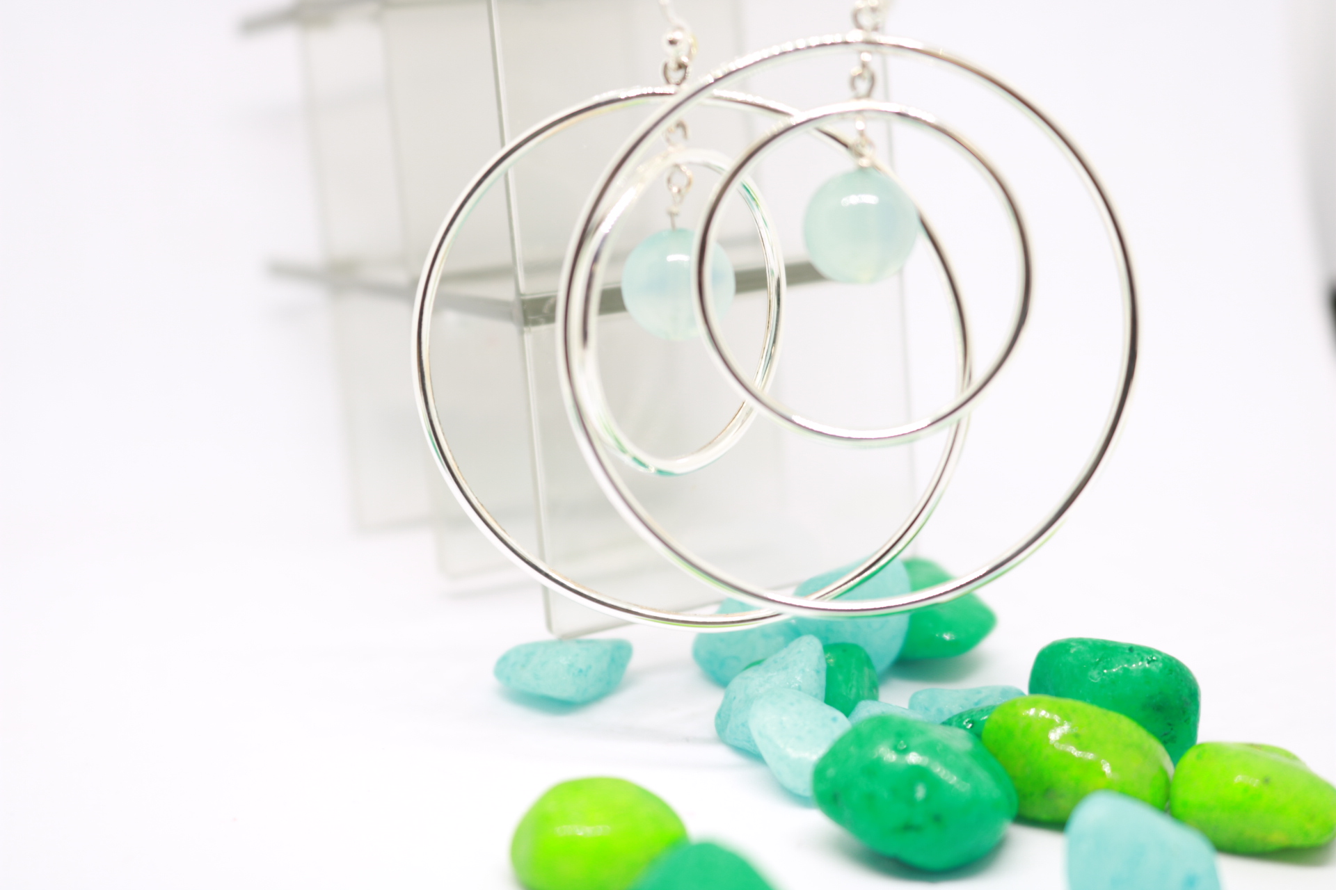 Designer shape with stone Earrings