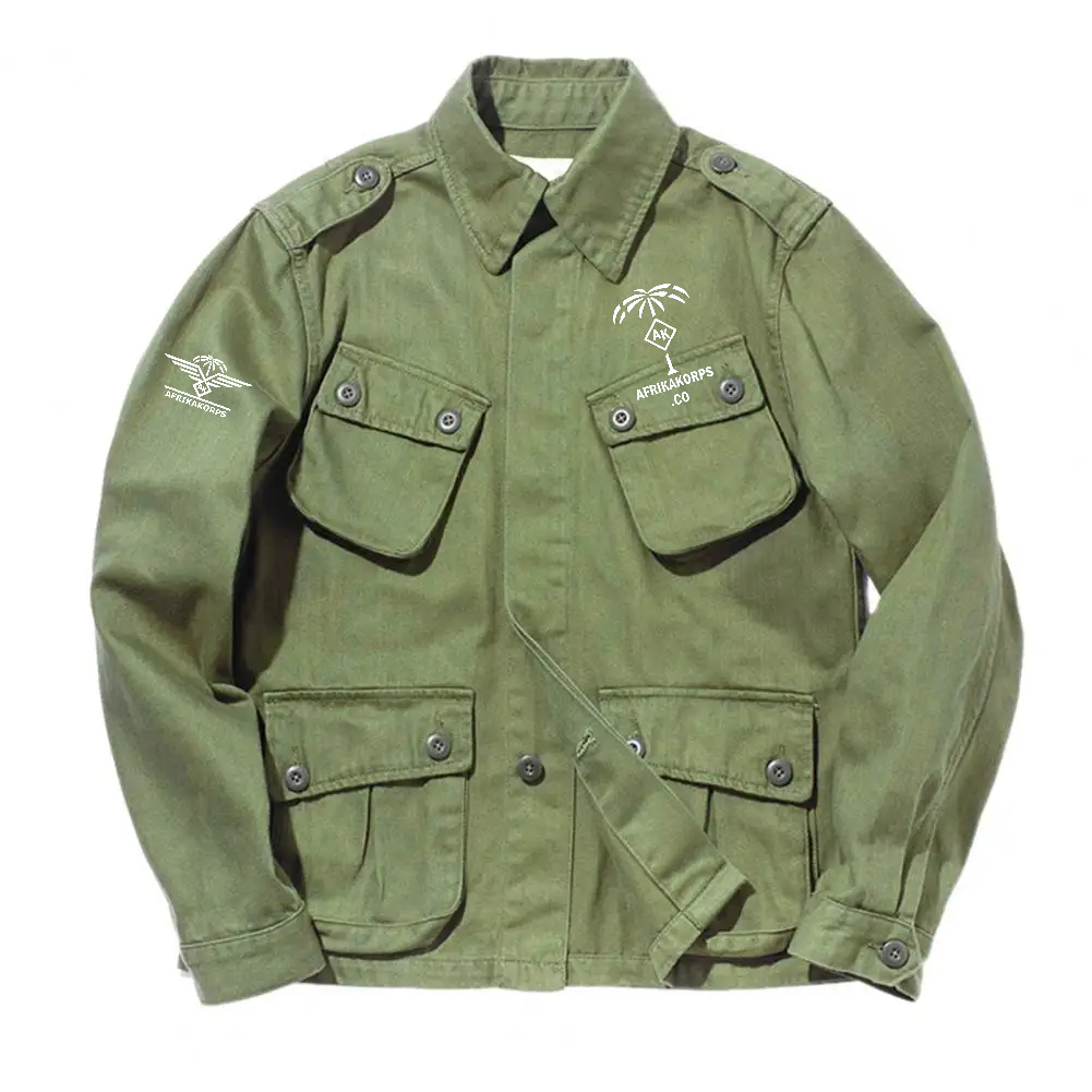Chaqueta militar verde