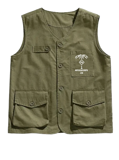 Chaleco militar verde