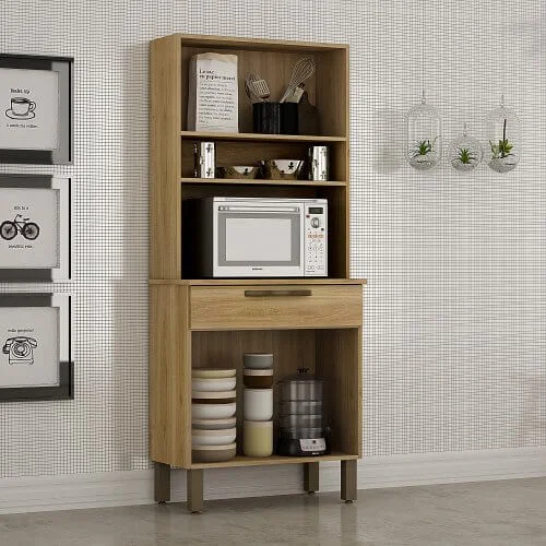 Armário de Cozinha Turim 4 Portas 1 Gaveta Salleto