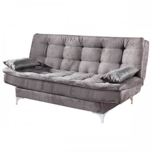 Sofá Cama Agatha Casal 3 Lugares com Encosto Reclinável