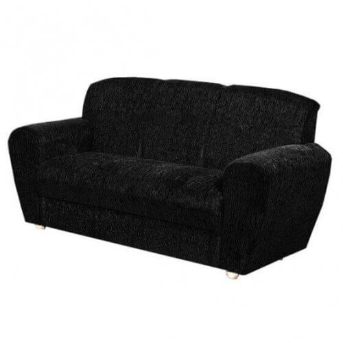 Sofá 5010 3 Lugares em Tecido Suede e Encosto Fixo