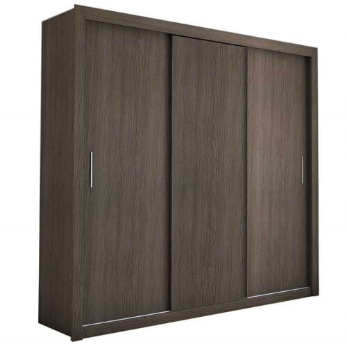 Guarda Roupa Berlim Sem Espelho e 3 Portas de Correr