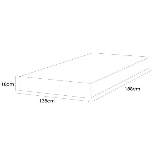 Colchão Orthosono One Bord Casal D33 Com Pillow 18x188x138 Anjos