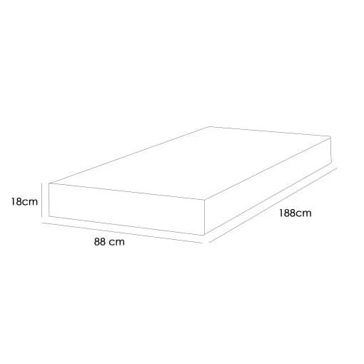 Colchão Orthosono One Bord 88×188 Solteiro D33 Com Pillow Anjos