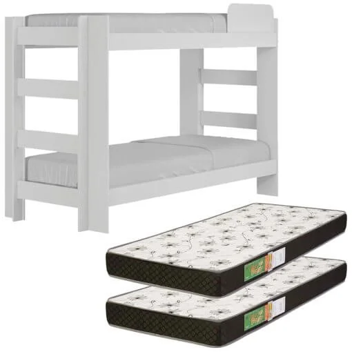 Kit Beliche Florida com 2 Colchões Solteiro D20 88×188