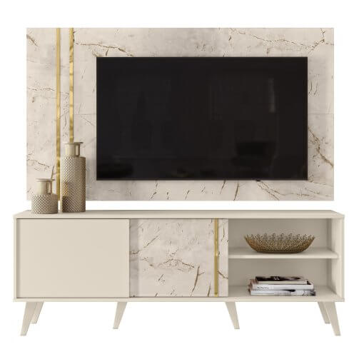 Rack com Painel Cronos para TV até 65 Polegadas 2 Portas Madetec