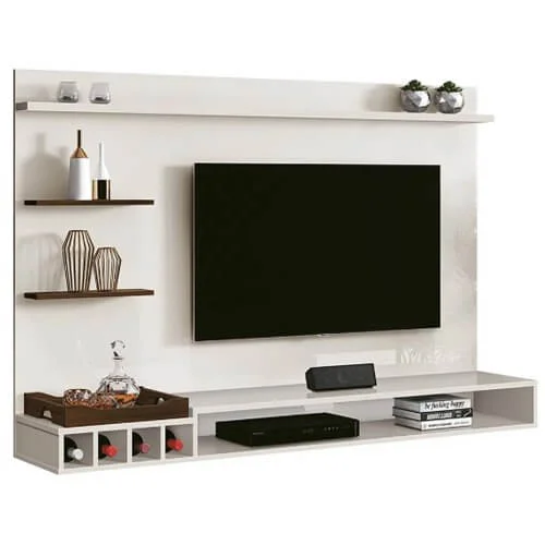Painel para TV Palladium Até 55 Polegadas Com Adega Off White