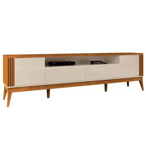 Rack Morgan para TV Até 75 Polegadas 2 Portas EDN Cedro Off White