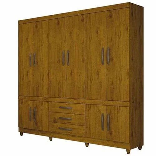 Guarda Roupa Parma Casal 10 Portas 3 Gavetas Salleto
