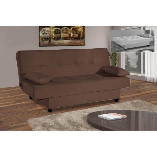 Sofá Cama Turmalina Casal com 3 Lugares 185cm