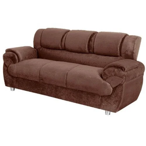 Sofá 7025 3 Lugares em Tecido Suede