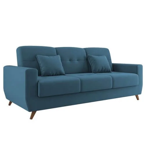 Sofá Cama Pamela 4 Lugares Reclinável com Baú 207cm Tecido Veludo Matrix