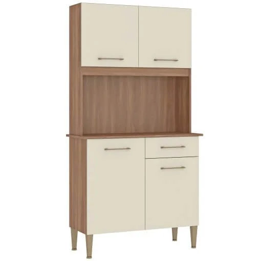 Armário de Cozinha Ana 4 Portas 1 Gaveta Fellicci