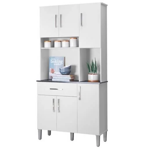 Armário de Cozinha Letícia 6 Portas 1 Gaveta Rud Rack