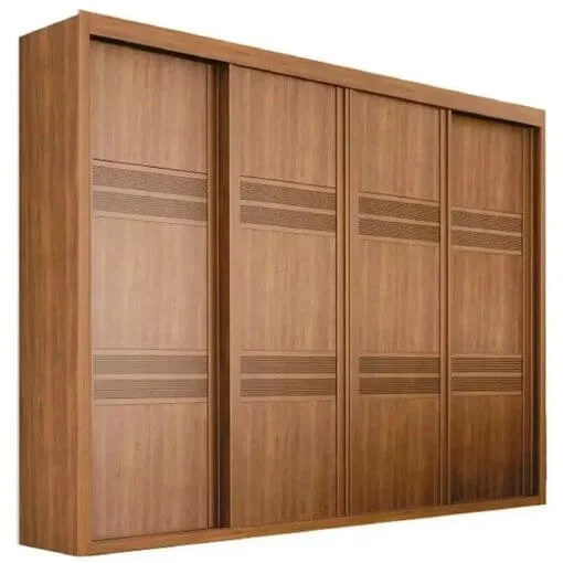 Guarda Roupa Palladio Gold Casal 4 Portas 8 Gavetas com Espelho Interno Bettio Topázio