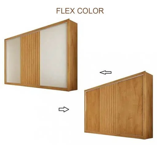 Guarda Roupa Vitoria Casal 3 Portas 6 Gavetas Flex Europa Peroba Off White