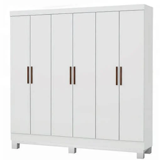Guarda Roupa Reis Casal 6 Portas 2 Gavetas Carioca