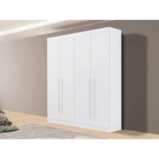 Guarda Roupa Da Vinci Casal 4 Portas 3 Gavetas