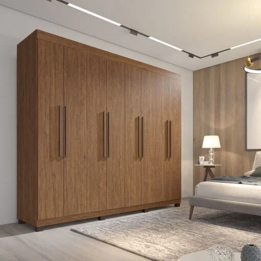 Guarda Roupa Milão Casal 8 Portas 4 Gavetas Imop