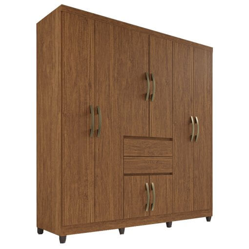 Guarda Roupa Master Casal 8 Portas 2 Gavetas Imop