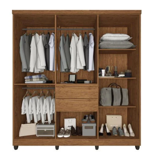 Guarda Roupa Master Casal 8 Portas 2 Gavetas Imop