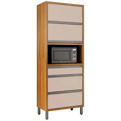 Paneleiro Jade 3 Portas 2 Gavetas e Nicho para Micro-ondas CHF