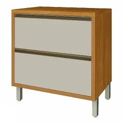 Balcão Baronesa 80cm para Cozinha 1 Porta 1 Gaveta Nesher