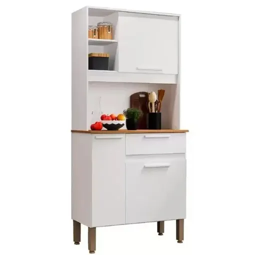 Armário de Cozinha Lia 3 Portas 1 Gaveta Salleto