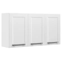 Armário Aéreo Florença 105cm 3 Portas Itatiaia Branco