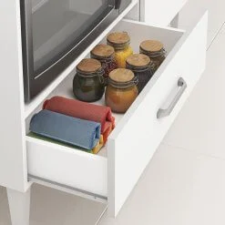 Balcão Tucum para Cooktop 4 ou 5 Bocas e Forno 1 Porta 1 Gaveta Fellicci Branco
