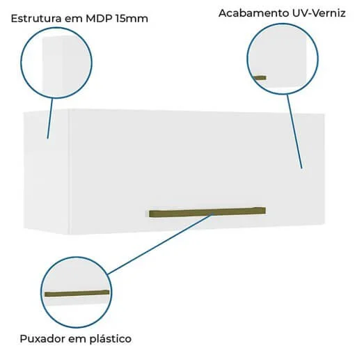 Armário Aéreo Favorita para Geladeira Zanzini