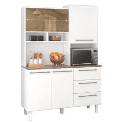 Armário de Cozinha Absoluto 5 Portas 3 Gavetas Zanzini