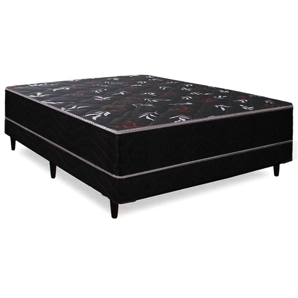 Cama Box Casal Conjugada Ortopédico Preta