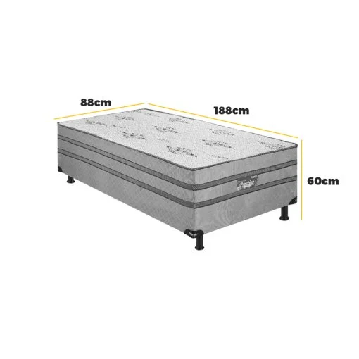 Cama Box Prestige Solteiro Molas Ensacadas