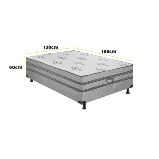 Cama Box Prestige Casal com Molas Ensacadas Ecotec
