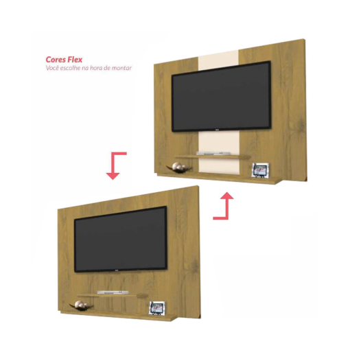 Painel Don para TV até 42 polegadas Pintura Flex Primus