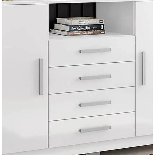 Cômoda Sapateira 8020 2 Portas 4 Gavetas Araplac