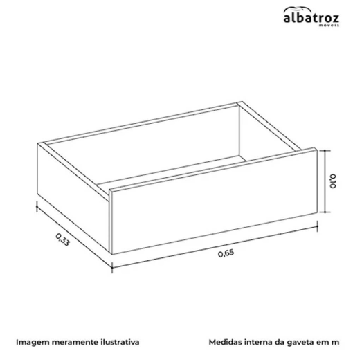 Cômoda Duetto 10 Gavetas Albatroz
