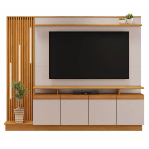 Home Absoluto Estante para TV até 65 Polegadas com LED 4 Portas JCM