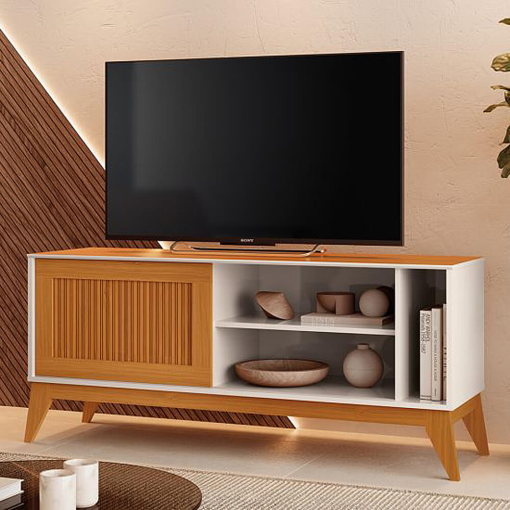 Rack Aruba para TV até 55 Polegadas 1 Porta de Correr EDN
